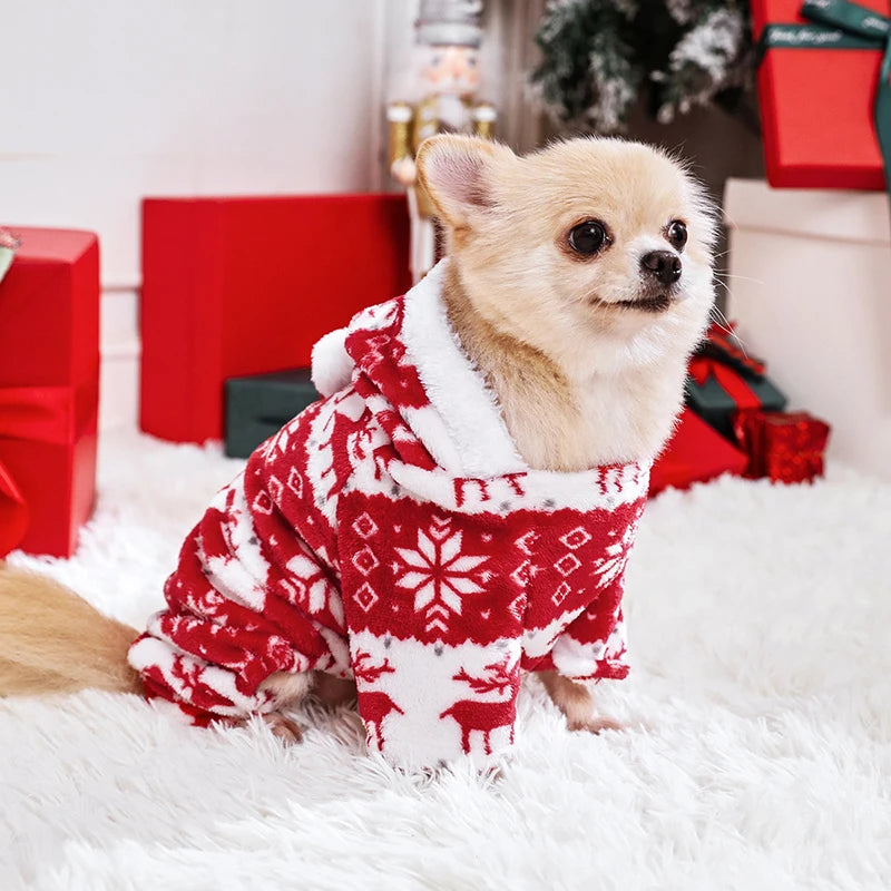 FURRY Christmas Cats & Dogs Jumpsuit